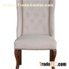 New French Style Harry Dining Chair Linen Seating Oak Legs Furniture