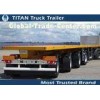 4 Axles 60 tons 40ft Flatbed Semi Trailer with mechanical steel spring suspension