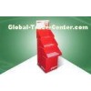 Three Tray POP Cardboard Display Floor Display Stand With White Layer B Flute