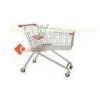 Professional European Supermarket Shopping Cart , 100L Four Wheeled Shopping Trolley