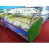 18 Trays R404a Green Commercial Ice Cream Display Freezer For Shop