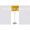 Stainless Steel Pop Poster Stand , Supermarket Free Standing Sign Display Holder