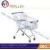 Four - Wheeled 100 Liters Retail Wire Shopping Trolley With Baby Chair