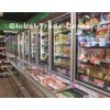 2M Frozen Food Combination Freezer Wall Case With Horizontal Mitsubishi Compressor