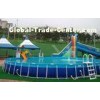 OEM Small Metal Frame Pools For Family Yard , Blowing Up Inflatable Pools