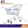Portable Zinc Coated Retail Shopping Trolleys For Metro Mart 100L