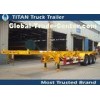 20 Foot 40 foot sea cargo storage container trailer Chassis , tri axle chassis