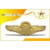 Custom Military Badges For Air Force / Hat Pin , Emblem 24k Gold Plating Badges