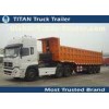 Hydraulic Lifing 40 ton grapple Dump Trailer for landscape , garden , military