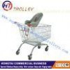 Euro Style Steel Wire Shopping Trolley With Baby Chair Customization