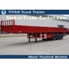 50 Tons tri-axle 40ft heavy duty flatbed trailers with high boards