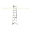 8 Tier Wall Mounted Pot Rack , Silver Kitchen Storage Fixture