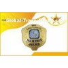 Photo Etched Soft Enamel Police And Security Metal Badges With Shiny Plating Finish