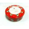 Metal Round Tin Cookie Containers For Spices / Tobacco Packing