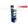 Professional Corrugated Cardboard Floor Display Stand With Shelves
