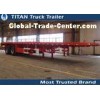 40FT 2 Axles flat bed container delivery trailer with 12 pcs container lock