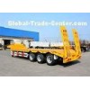 Heavy Duty 60T Low Bed Trailers 3 axles low loader trailer Tri Axle
