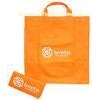 Orange environmental Recycled Fabric Non-woven Shopping Bag With Offset Printing Logo