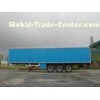High Strength Steel 3 Tons Open top Van Semi Trailer  For Sea Transport with SAF , KIC Axles