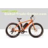 48 Volt 4 Inch Electric Beach Bike Fat Tire Snow Bicycle Orange With Front Motor