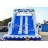 Kids Games Dolphin Inflatable Water Slide Blue / White With Brazil HR4040