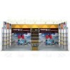 Fabric Background Exhibition Booth Displays , 10x20ft Booth For Trade Show