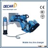 Mobile tire changer equipment for truck