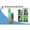Art Paper Cardboard Display Stands , Green Point Of Purchase