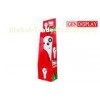 Red Drink Cardboard Display Stand Tower For Supermarket