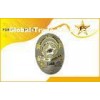 2D Bronze / Copper / Zinc Alloy Military Police Metal Badge / Security Metal Badges