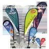 Small Beach Fabric Teardrop Flying Banner Display , Aluminium And Fiberglass Pole