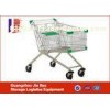 Stainless Metal Supermarker Shopping Carts With Power Coated