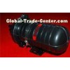 Pole Use Metal Optical Cable Joint Box With Two Inlets / Two Outlets