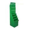 Green Paper Cardboard Hook Display Four Layers For Hanging Goods