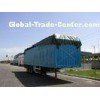 Dual-loop air brake system 3 axles box semi trailer / van semi trailer with 3 BPW Axles