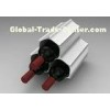 Custom 3 Bottle Honeycomb Silver Metal Display Stands For Wine