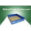 Blue Retail PDQ Trays Cardboard Display Box for Aircraft Toy Display