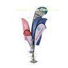 Outdoor Flying Banners With Screw Base , Advertising Beach Flags