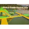 Residential Lake River Floating Inflatable Water Park Double Stitch With Durable Vinyl