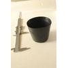 OEM LDPE Plastic Plant Pots black , Not coated for flowers