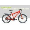 Red Pedal Assist  Electric Mountain Bikes 48V 500W Gear Motor Cruiser Bicycle