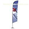 Custom Straight Feather Flying Banners With Pole , Single Double Sided