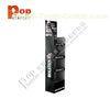 Black Wine Cardboard Display Racks Custom With Three Shelves