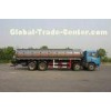 Heavy Duty Chemical Liquid Tank Truck Transport Gas / Diesel 24500L FAW 6x4