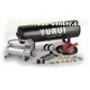 Black And Silver Steel Onboard Air Systems Air Compressor With Tank 12V For Car Tuning