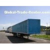 Soft Top Van Semi Trailer , Open top Van Semi Trailer for Sea Transport with 3 Axle
