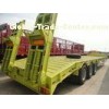 Ranking 80Tons Heavy Machine Loading Lowbed Truck Trailer / Semi Trailer