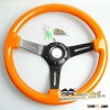 Orange 350mm Jdm racing wood steering wheel