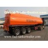 3 - Axle 40CBM fuel tanker / oil diesel transport truck semi tank trailer