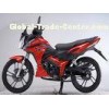 Chain Drive Red Honda Motorbike Wind Cooled , Kick Start